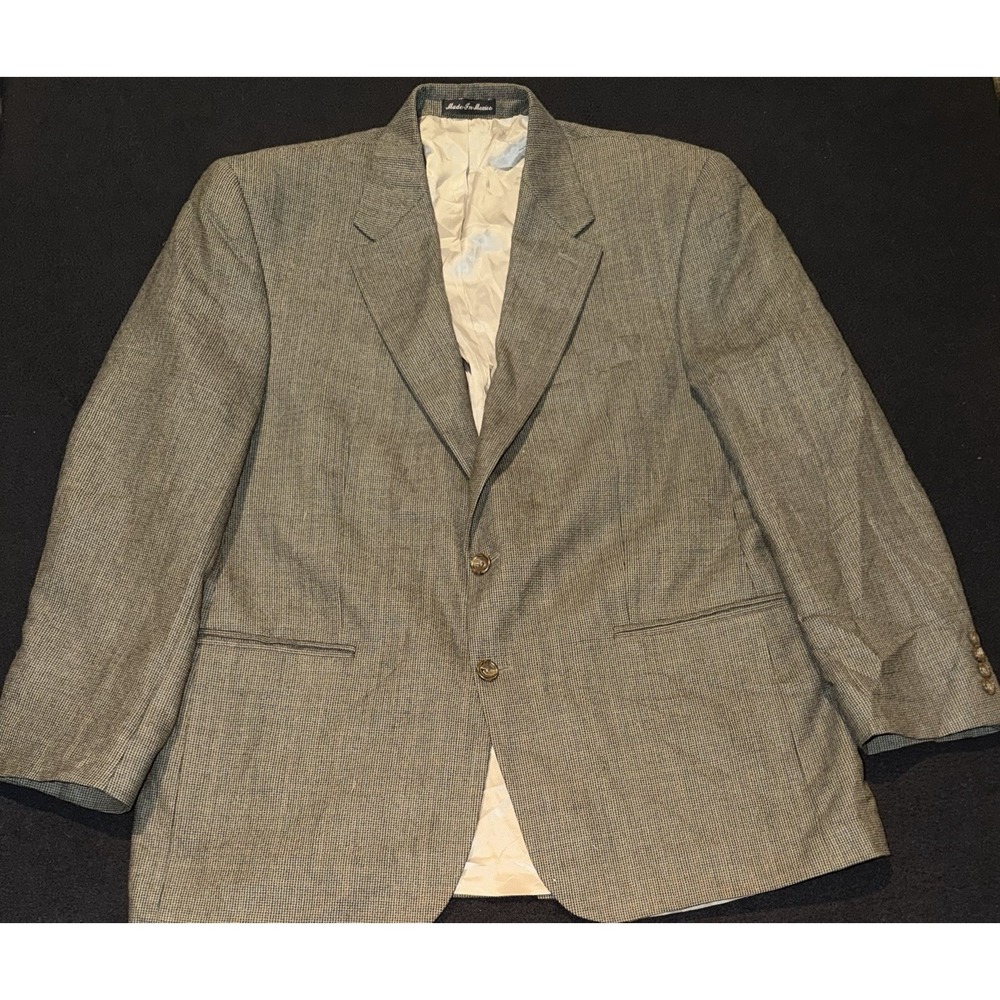 Lauren Ralph Lauren Brown Wool Jacket Men's Single-Breasted Two-Button 44R